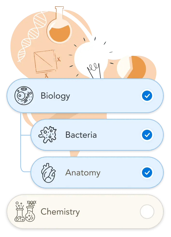 Imagem destacando a plataforma interativa do curso para o ENEM, com recursos como questões de prática e simulados.